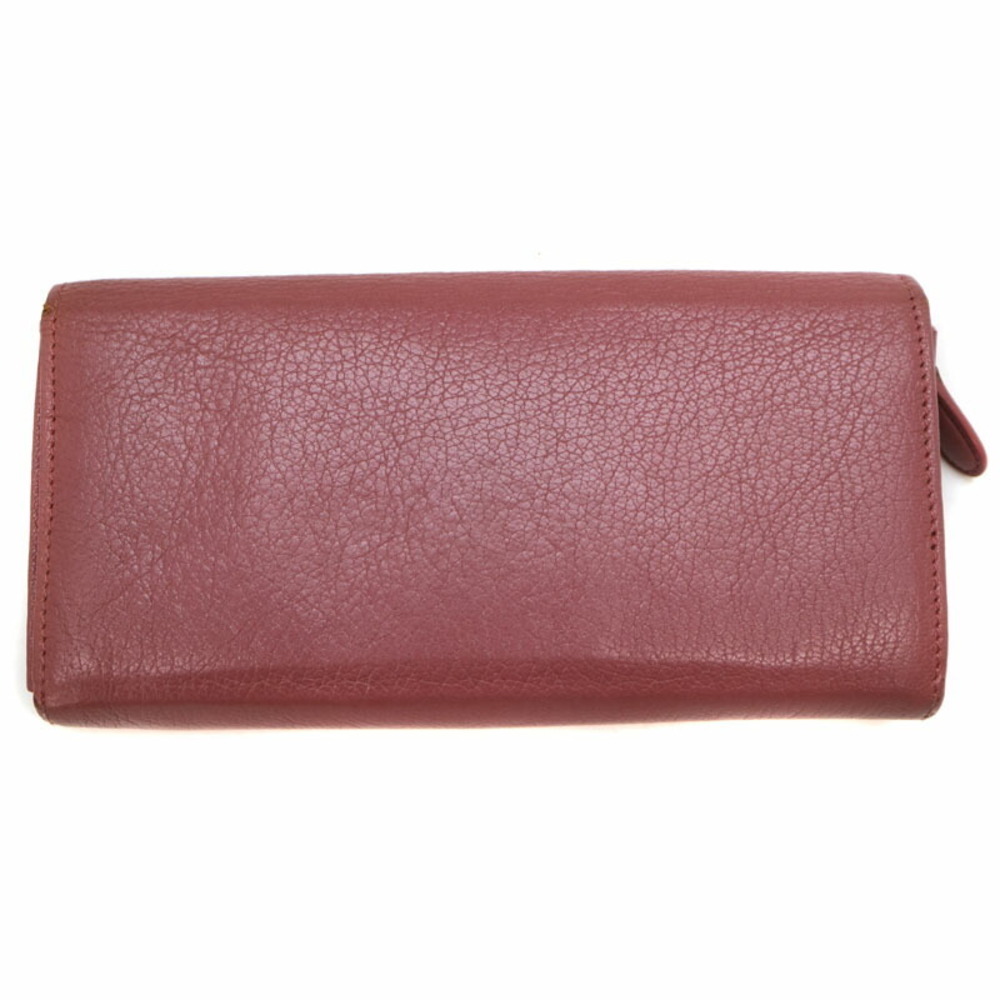 Balenciaga Wallet Leather Continental Pink Long Zip